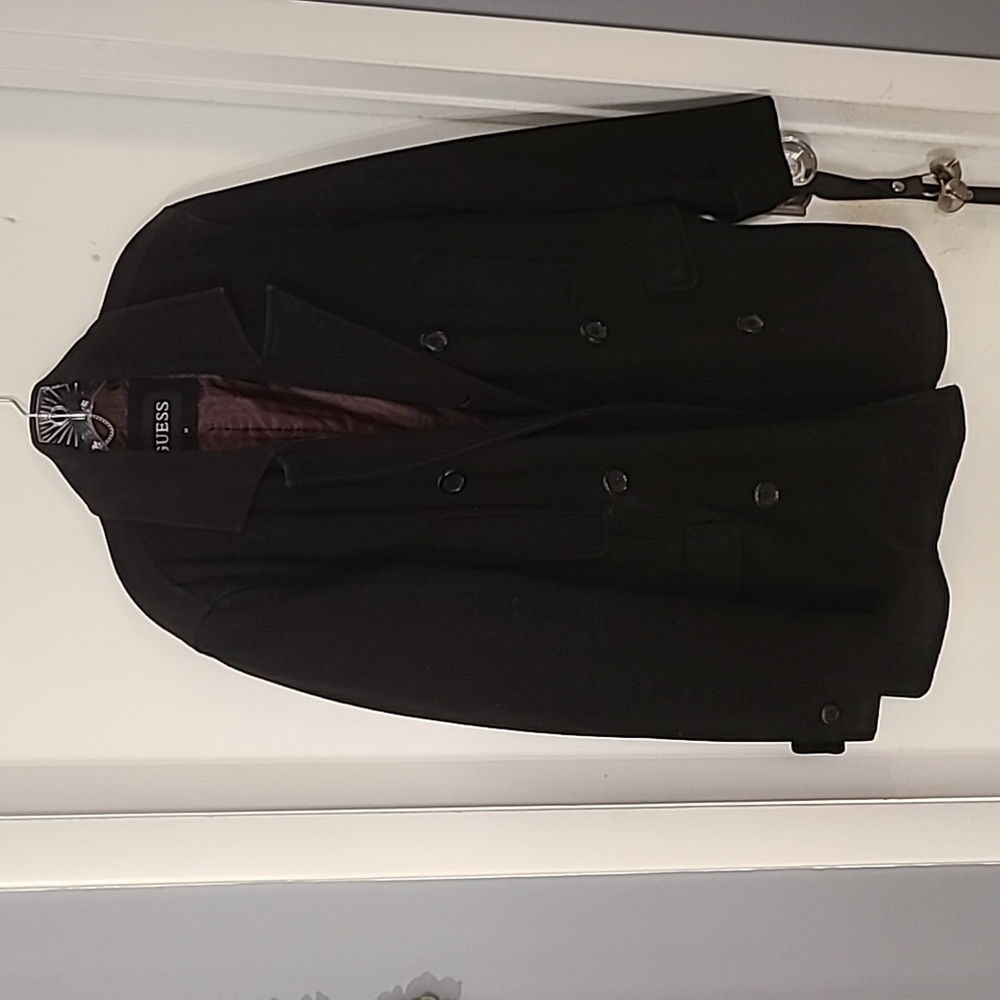 Men's Black Pea coat - Guess